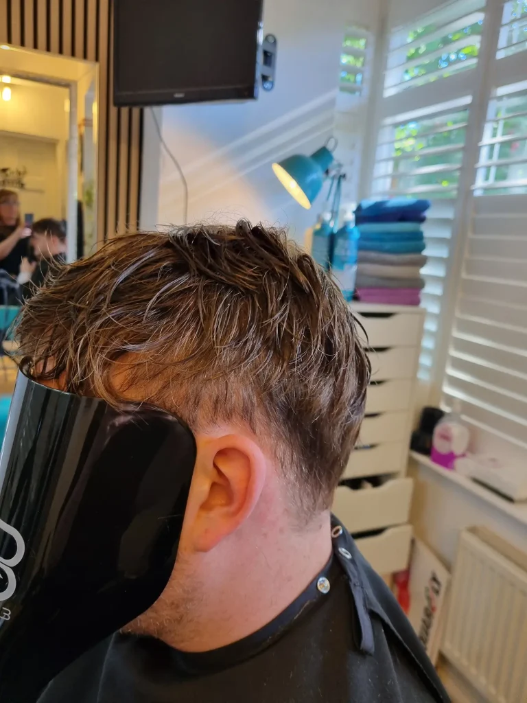 Clarity Hair Solutions client with a new bespoke hair system.